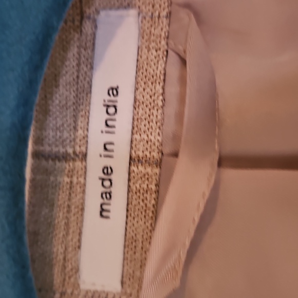 Bar III Light Tan Plaid Blazer  Size 38S - New W/ Tags - Picture 4 of 7